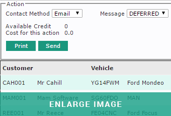 MAM Software Autowork Online emailed reminders