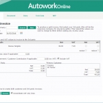MAM Software Autowork Online Garage management software insurance invoice split