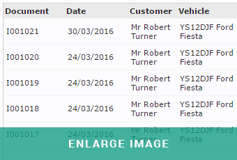 MAM Softare Autowork Online Sales invoice report