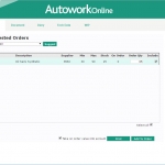 MAM Software Autowork Online Garage management software suggested ordering