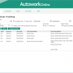 MAM Software Autowork Online Garage management software technicians efficiency and costs timesheet reporting