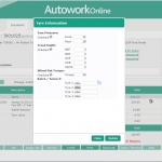 MAM Software Autowork Online Garage management software tyre information