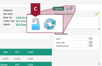 Click the padlock button