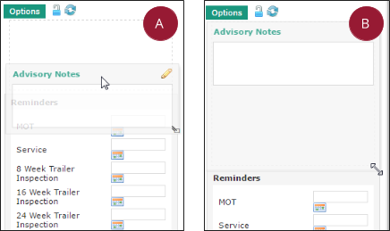 Click and drag boxes to move or resize them
