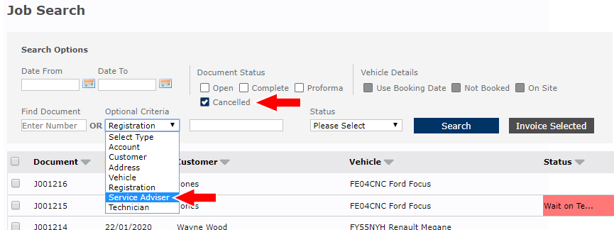 document search